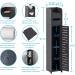 AOJEZOR 31.5''H Black Bathroom Storage Cabinet - Waterproof Toilet Paper Stand for Small Spaces - Buy Online on GoSupps.com