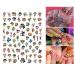 Cute Cartoon Nail Art Sticker Decals - 3D Self-Adhesive Designer Stickers for Women, Kids, and Girls - Manicure Decoration Supplies - 6 Sheets - Buy Online on GoSupps.com