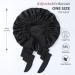 Silk Satin Bonnet for Curly Hair - Double Layer Reversible Sleeping Cap - Black - Buy Online on GoSupps.com