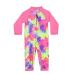 weVSwe Baby Toddler Boy Swimsuit UPF 50+ Sun Protection Rash Guard Swimwear with Crotch Zipper 0-3 Years 18-24 Months Pink Fish Scales