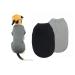 Yaodhaod Cotton Dog clothing Single-colored dogs T-shirts clothing sun protection dog cotton shirts soft and breathable dog frames fit for small medium dog cat (black / gray L L black / gray