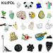 20 PCS Mixed Enamel Brooch Pins Bulk Set | Stylish Lapel Pin Set for Girls & Women - Perfect Gift for Birthday, Christmas, Festivals - Random Style - No Repeats - Buy Online on GoSupps.com