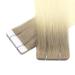 Youngsee 40cm Tape In Extensions - Real Hair Ombre Light Brown to Blonde | Virgin Hair 5 PCs #r8t60 - Buy Online on GoSupps.com