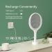 BUGZILLA Electric Fly Swatter Racket - Rechargeable Bug Zapper with Rotating Head - Indoor Mosquito, Fruit Fly, Gnat, Wasp Killer - Type-C Rechargeable - 1 Pack White - Buy Online on GoSupps.com