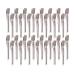 Acpetdr 30-piece set of duckbill clips rust-proof metal crocodile curling clips with holes suitable for hair styling hair dyeing silver hair clips for women metal hair clips - curling clips