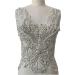 Handmade White Rhinestone Lace Bodice Applique Trim for Dress - 16 Colors, Beads & Sequins Sew-On Patches - Buy Online on GoSupps.com
