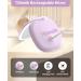 Wobsion Travel Magnifying Mirror with Light 1x/10x LED Compact Mirror - Dimmable 2-Side Illuminated Makeup Mirror, Rechargeable Handheld Pocket Mirror - Gifts for Women (Purple) - Buy Online on GoSupps.com