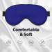 Navy Sleep Mask - Adjustable Double-Sided Eye Mask | Soft Sleeping Eye Covers for Ultimate Comfort & Eye Edema Reduction - Perfect for International Shipping - Buy Online on GoSupps.com