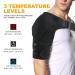Heated Shoulder Brace with Adjustable Heat Settings for Pain Relief - Compression Sleeve Wrap for Rotator Cuff - Men Women Black - Buy Online on GoSupps.com