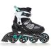 Raven Adjustable Inline Skates 2-in-1 | Advanced ABEC7 Softboot Double Shock Absorb System | Black/Mint Size 35-39 - Buy Online on GoSupps.com