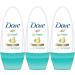 Dove Antiperspirant Roll-On Go Fresh Pear and Aloe 1.7 Ounce / 50 Ml (Pack of 3)