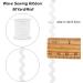 GORGECRAFT 3.5mm White Rick Rack Trim Ribbon - 50 Yard Sewing Fringe for Flower Making & Wedding Party - Lace Ribbon Craft - Buy Online on GoSupps.com