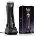 INVJOY Manscape Trimmer for Men IPX7 Waterproof Body Hair Trimmer for Pubic/Body/Groin/Pube Grooming Body Groomer w/Light&LED Display Electric Shavers Male Razor w/Recharge Dock Gift for Men