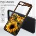 Qindaiwen Designed for Samsung Galaxy Z Flip5 2023 Hard PC Phone Case | Shockproof & Drop-Resistant | Fashionable Patterns for Enhanced Protection Sunflower Butterfly Sunflower Butterfly Samsung Galaxy Z Flip 5 - Buy Online on GoSupps.com