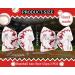 Whaline 2Pcs Softball Glitter Hair Bow Clips - Red and White Baseball Cheer Accessories for Girls - Buy Online on GoSupps.com