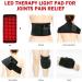 UTK Red Light Therapy Pad for Body Pain Relief  LED 660&850nm Wearable Wrap Deep Therapy Belt with Timer Function Relieve Back Shoulder Pain 7 Piece Set - Buy Online on GoSupps.com