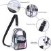 Small Transparent Shoulder Bag for Women | Stadium Approved Crossbody Bags for Concerts Festivals & Travel - Black - Buy Online on GoSupps.com
