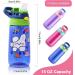 ROISDIYI Kids Water Bottle with Straw - 16oz 3 Pack, Spill Proof & Ideal for Travel - Easy Clean, Dishwasher Safe - Press Button for Pop Up Straw - Buy Online on GoSupps.com