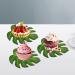 ULTECHNOVO 60pcs Monstera Greenery Wedding Decor Mini Palm Tree Cupcake Toppers - Buy Online on GoSupps.com
