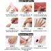 Black Marble French Tip Press On Nails Long with Gold Foil - 24Pcs - Buy Online on GoSupps.com