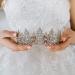 AW BRIDAL Crystal Wedding Tiara for Bride - Silver Princess Crown for Women - Buy Online on GoSupps.com
