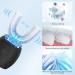 EGGIS Automatic U-Shaped Ultrasonic 360 Toothbrush with Whitening Blue Light - IPX7 Waterproof, Wireless Charging - Black - Buy Online on GoSupps.com