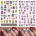 Mickey Mouse Nail Art Stickers - Adorable Cartoon Decals for Women, Girls, Kids - 6 Sheets (480+ Decals) - Self-Adhesive Design for Cute Kawaii Nails - A72 - Buy Online on GoSupps.com