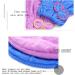 Haomye Microfiber Hair Drying Towel Set with Bow-Knot Shower Cap - Quick Dry Hair Turban for Women and Girls - 2Pcs (Blue & Purple) - Buy Online on GoSupps.com