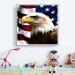 Theshai Eagle American Flag 5D Diamond Painting Kit - 35X35cm Full Drill Rhinestone Embroidery Cross Stitch for Home Decor - Buy Online on GoSupps.com