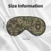 Green Camo Print Unisex Sleeping Eye Mask | Soft Comfortable & Light-Blocking | Ideal for Travel & Sleep - Buy Online on GoSupps.com