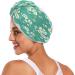 Green Fresh Daisy Dry Hair Cap - 2 Piece Quick Drying Towel Set | Super Absorbent Soft Headband - Buy Online on GoSupps.com