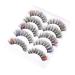 10 Pairs Color five pairs of eyelashes colored fake eyelashes colored end lashes eye glitter colored strip lashes faux lashes faux eyelashes half Russia slim Imitation