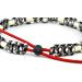 Custom EM Ceramic Collar for Dogs & Cats | Original US Paracord (61-70 cm Black-White) - International Shipping - Buy Online on GoSupps.com