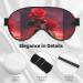 Buy Two Red Roses Unisex Elastic Adjustable Blackout Sleep Eye Mask | Ideal for Travel Yoga Home & Office Naps - International Shipping Available - Buy Online on GoSupps.com
