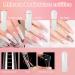 100-Piece Dual Nail Forms Set | Nail Extension Gel Forms & Double-Ended Brush for UV Acrylic Nail Tools - Buy Online on GoSupps.com
