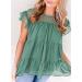 Women Summer Top Women Top Round Neck Loose for Party (XXL) Green - Buy Online on GoSupps.com