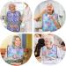 Baypify Adult Bibs for Seniors Waterproof Aprons for Adults for Men and Women Washable and Reusable Clothing Protectors with Mud Flaps Pink XL - Buy Online on GoSupps.com