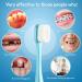 Ultra Soft Toothbrush for Sensitive Gums - Pack of 2 | Extra Soft Bristles for Pregnant Women & Elderly | Oral Care Brushes with 20k Nano Floss Bristles - Blue Pink - Buy Online on GoSupps.com