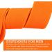 Adjustable Eruinfang 25mm Elastic Braces for Men & Women - Y-Form Style with Strong Clips - Orange - Buy Online on GoSupps.com