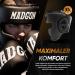 Madgon Premium Head Protection Helmet | Best for MMA Boxing Kickboxing & Sparring | L Black/Black | Maximum Safety & Perfect View - Buy Online on GoSupps.com