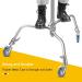 Emart Professional Swivel Caster Wheels Set - Heavy Duty Photography C Stand with Brake - Ideal for Photo Video Studio Shooting - Foldable Light Stand Tripod - Buy Online on GoSupps.com