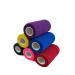 6 Pack-4"x5Yards MINGYUE Self Adhesive Bandage Wrap Athletic Tape Sports Tape Wrist and Ankle Wrap Tape Cohesive Bandage for vet tape(Multi-Color 02) 6rolls Multi-color 02