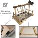 Hamiledyi Parrot Playground Bird Playstand with Feeder Cups and Toys - Exercise Gym for Cockatiel, Conure, Lovebirds - Pet Activity Center and Training Stand - Buy Online on GoSupps.com