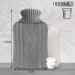 u201c2L Hot Water Bottles with Knitted Cover for Pain Relief | UK | Greyu201d - Buy Online on GoSupps.com
