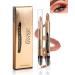 Cream Eyeshadow Stick-1Pcs Glitter Shimmer Metallic Reddish Cream Eye shadow Stick with Brush Rotatable Eye Brightener Pencil Crayon Long Lasting Waterproof for Smoky Metallic Eye Makeup-11# 11# Reddish