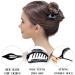 RC ROCHE 6 Pieces Oval Hair Clips for Women - Curvy Elegant Medium Black Side Hair Clips - International Shipping Available - Buy Online on GoSupps.com