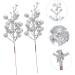Christmas Decorations 20 Pcs Christmas Imitation Berries Christmas Winter Berries Bunch Xmas Glitter Berry Stems Christmas Tree Artificial Berry Christmas Decor Pine Garl Silverx2pcs 19X5X5CMx2pcs - Buy Online on GoSupps.com