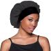 Evolve Satin Wide Edge Bonnet in Black - Ultimate Hair Protection - Buy Online on GoSupps.com