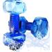 Aquatic Dumbbells Set - Water Weights for Pool Exercise | Aqua Fitness Equipment for Water Aerobics & Resistance Training - Large Blue - Buy Online on GoSupps.com