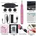 Portable Electric Nail Drill Kit with 6 Changeable Drills and Sand Bands - Pink - Buy Online on GoSupps.com